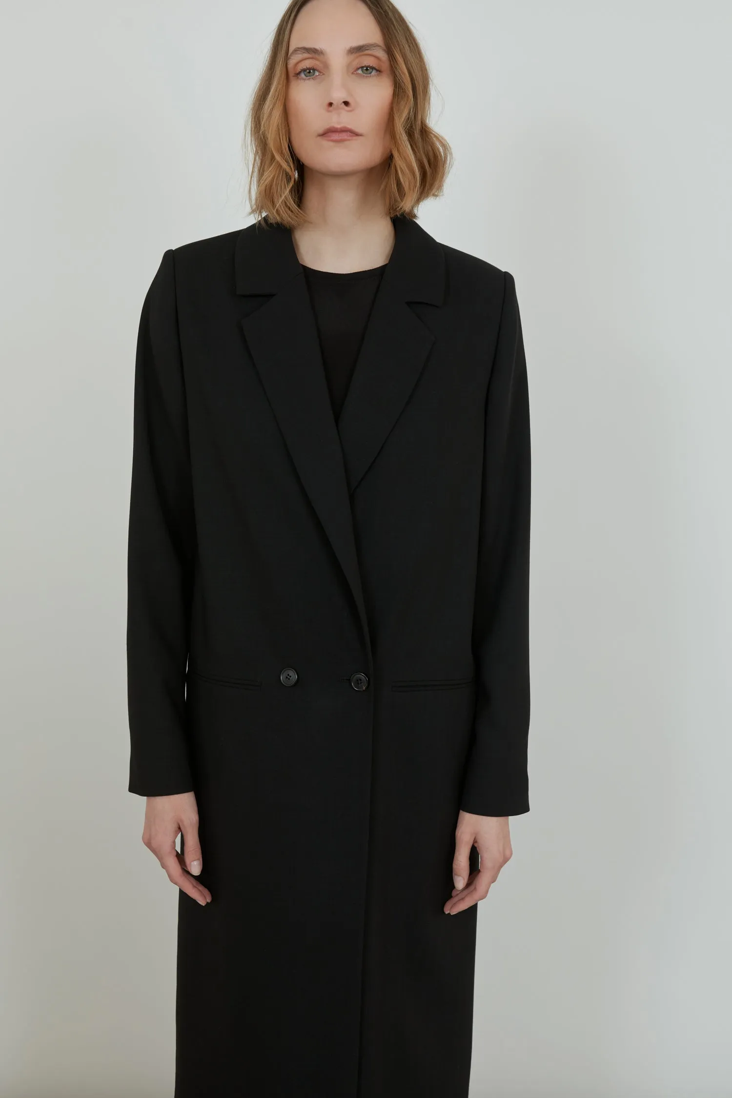 Adeline coat | Black - Virgin wool