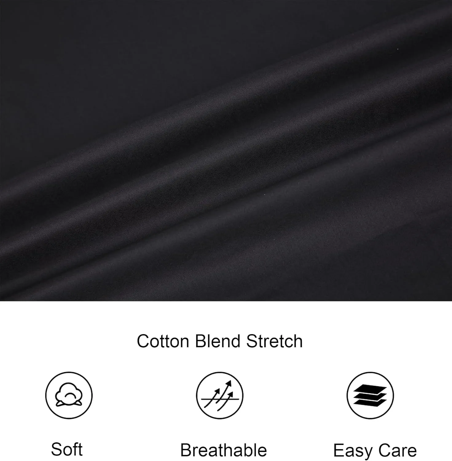 Alex Vando Mens Dress Shirt Easy Care Slim Fit Long Sleeve Cotton Stretch Button Down Shirt