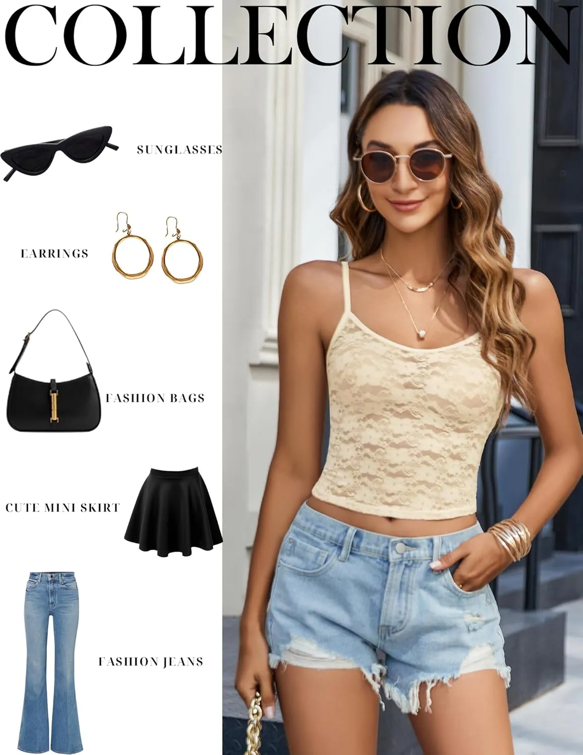 Avidlove Bralettes for Women Lace Spaghetti Strap Camisole Y2k Crop Tops Going Out Tank Tops