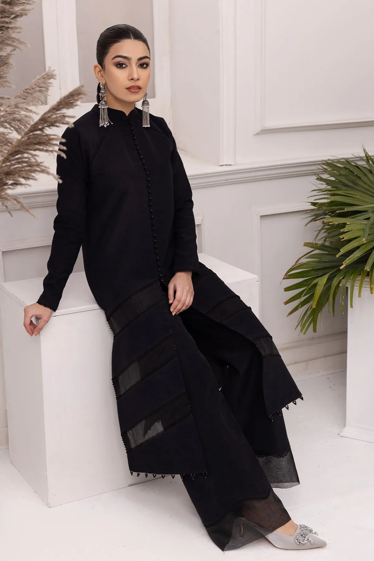 Black Dress 3 piece - RTW1004