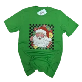 Checkered Santa Tee HV174