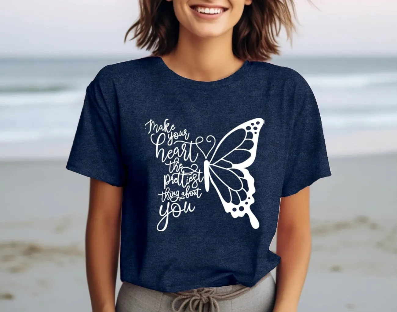 Dandelion Shirt for Women Casual Summer Short Sleeve Flower Tee Tops Inspirational Kindness T-Shirt