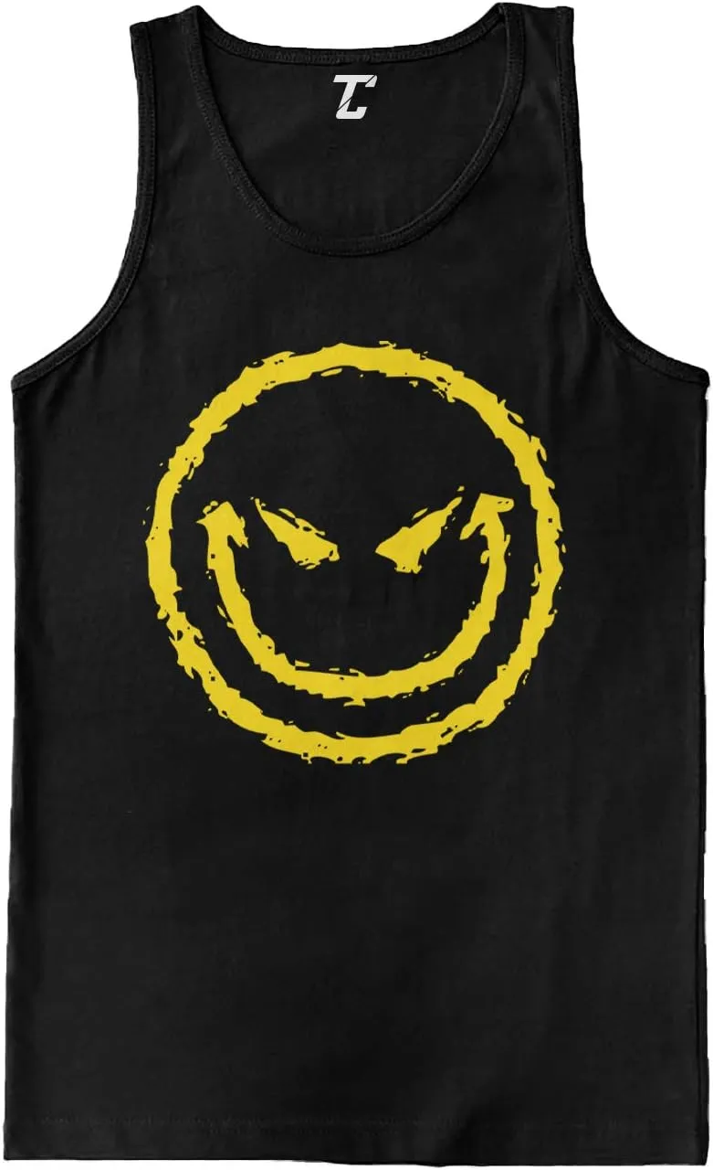 Evil Smile - Funny Badass Emoticon Men's Tank Top