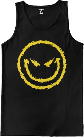 Evil Smile - Funny Badass Emoticon Men's Tank Top