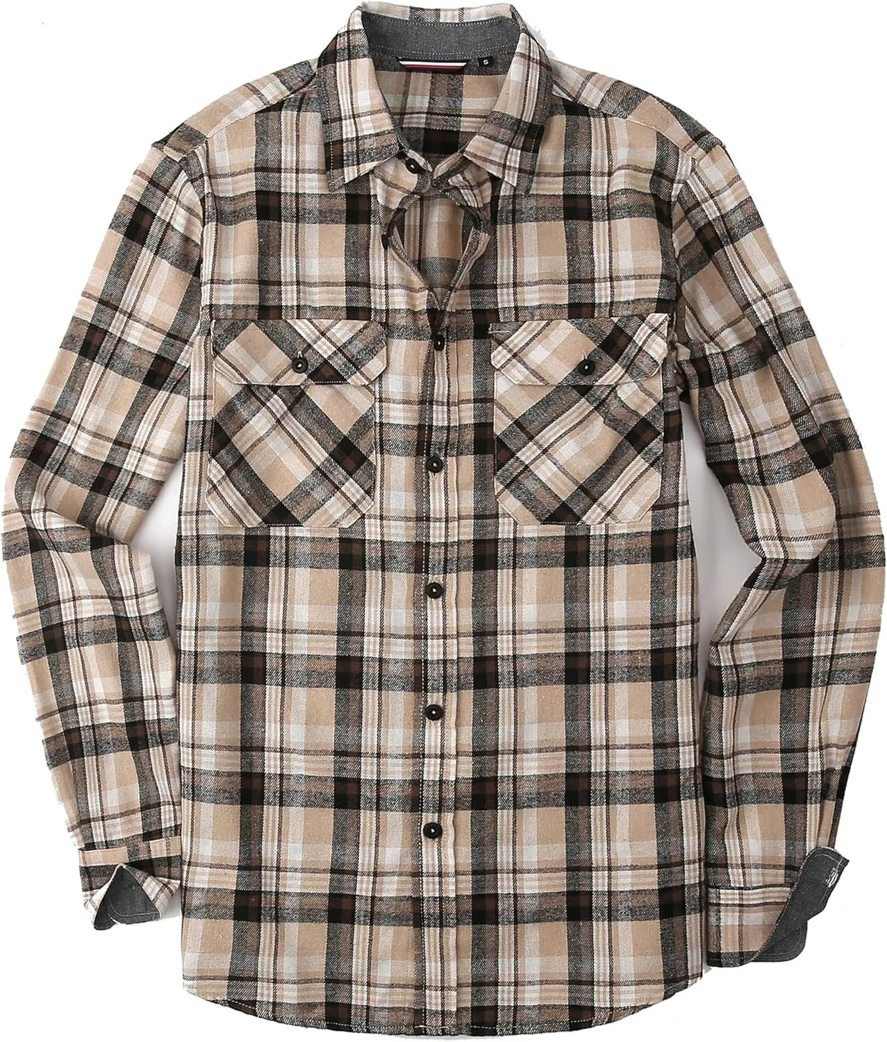 Flannel Shirt for Men Button Down Regular Fit Mens Flannel Shirt Long Sleeve Casual Plaid Flannel Shirt