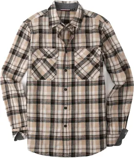 Flannel Shirt for Men Button Down Regular Fit Mens Flannel Shirt Long Sleeve Casual Plaid Flannel Shirt