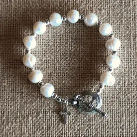 Katrina Pearl Bracelet with Cross Katrina Pearl Bracelet with Cross