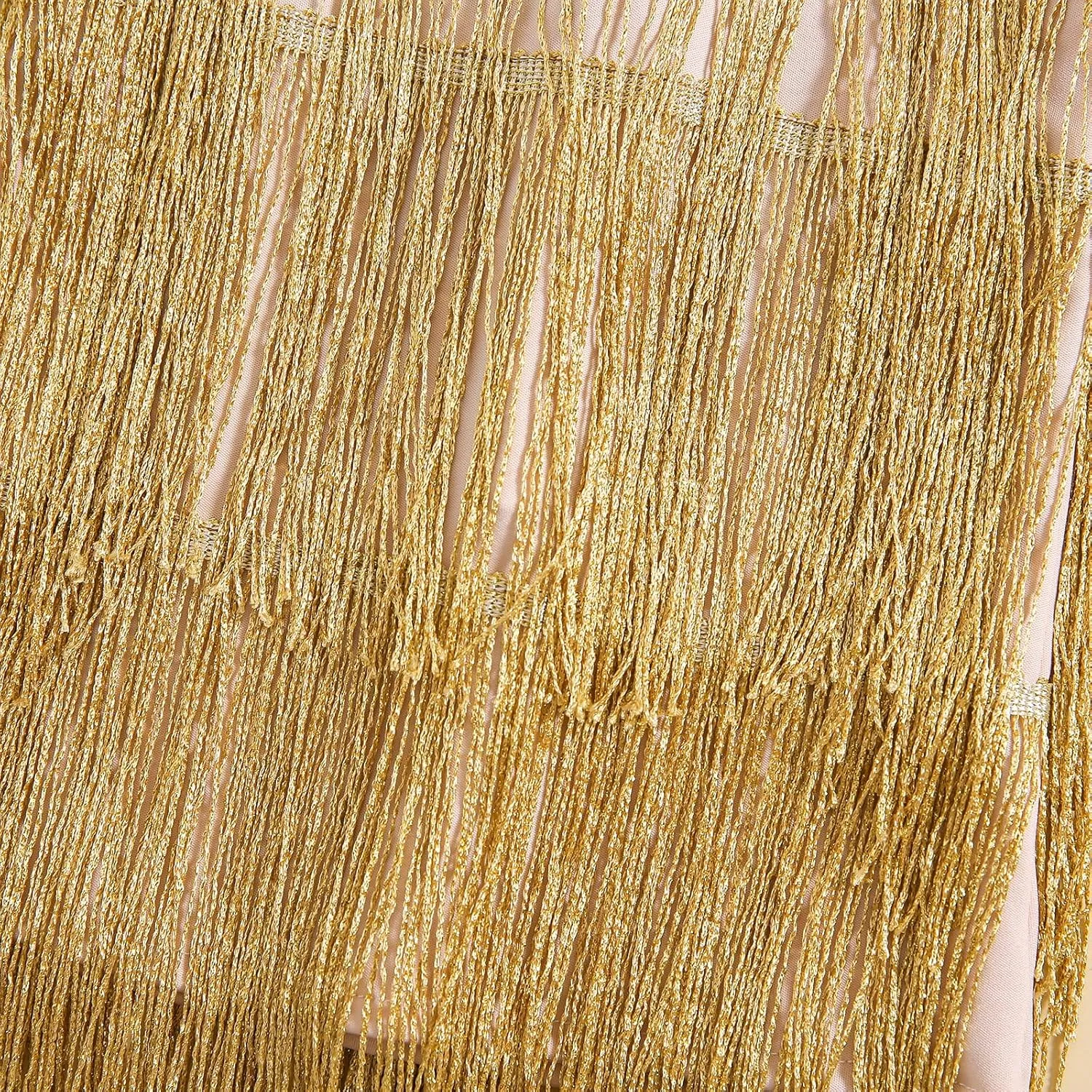 Little Kids Girls Sparkly Tassels Dress Sleeveless Square Neck Sequin Fringe Layer Zip Back Summer Party Latin Dresses