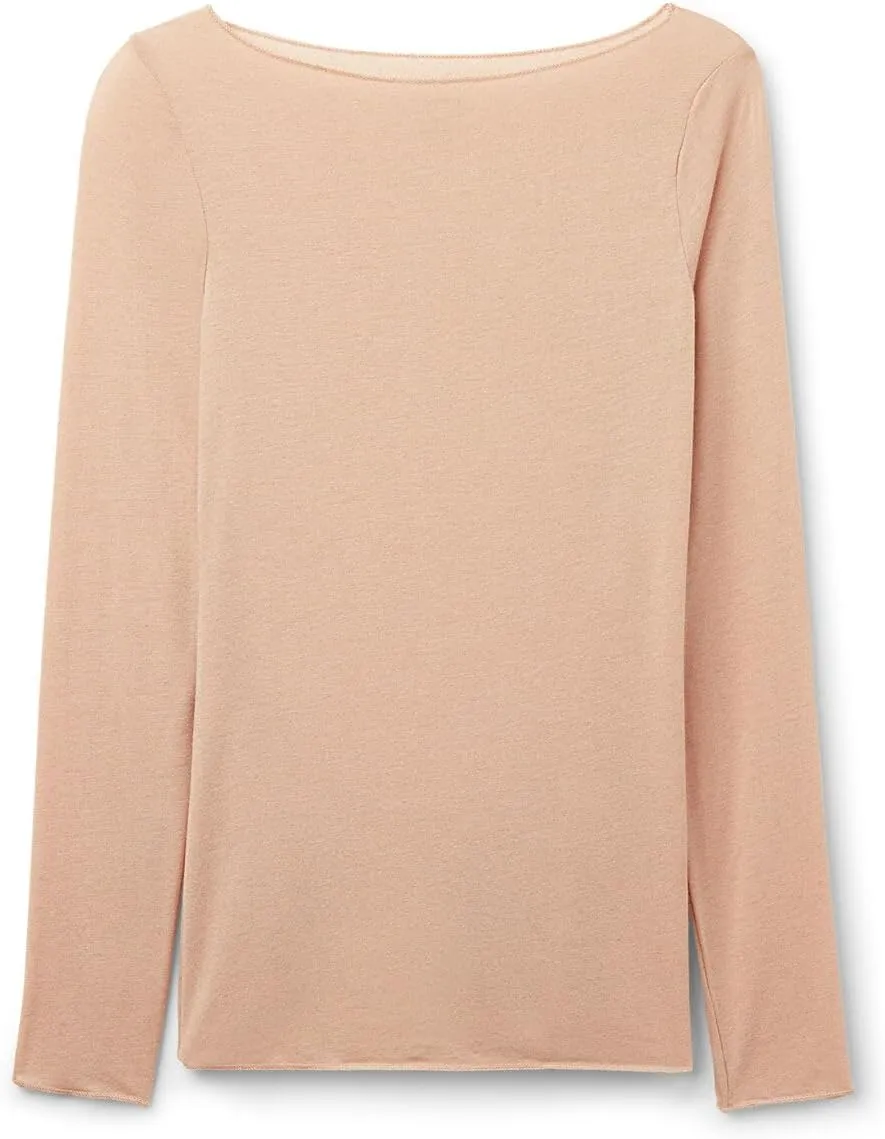 Woman's Boat Neck Modal Cashmere Ultralight Top