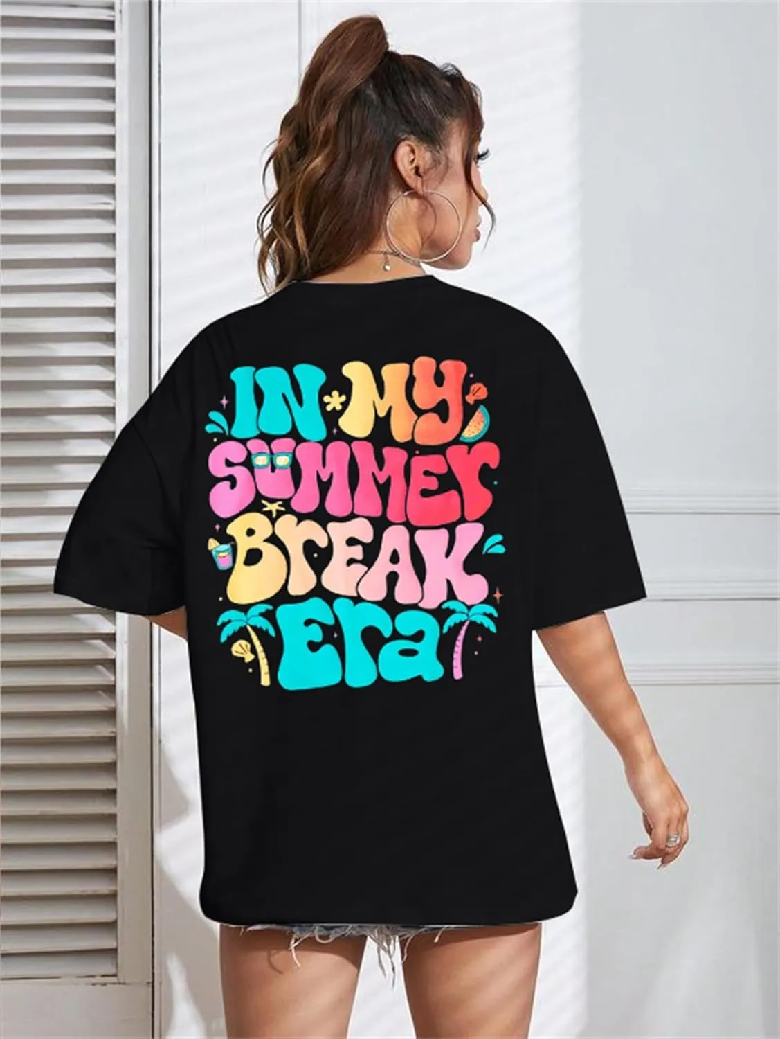 Women Last Day of School Shirt in My Summer Break Era Shirt Teacher T-Shirt School Graduation Tee Tops