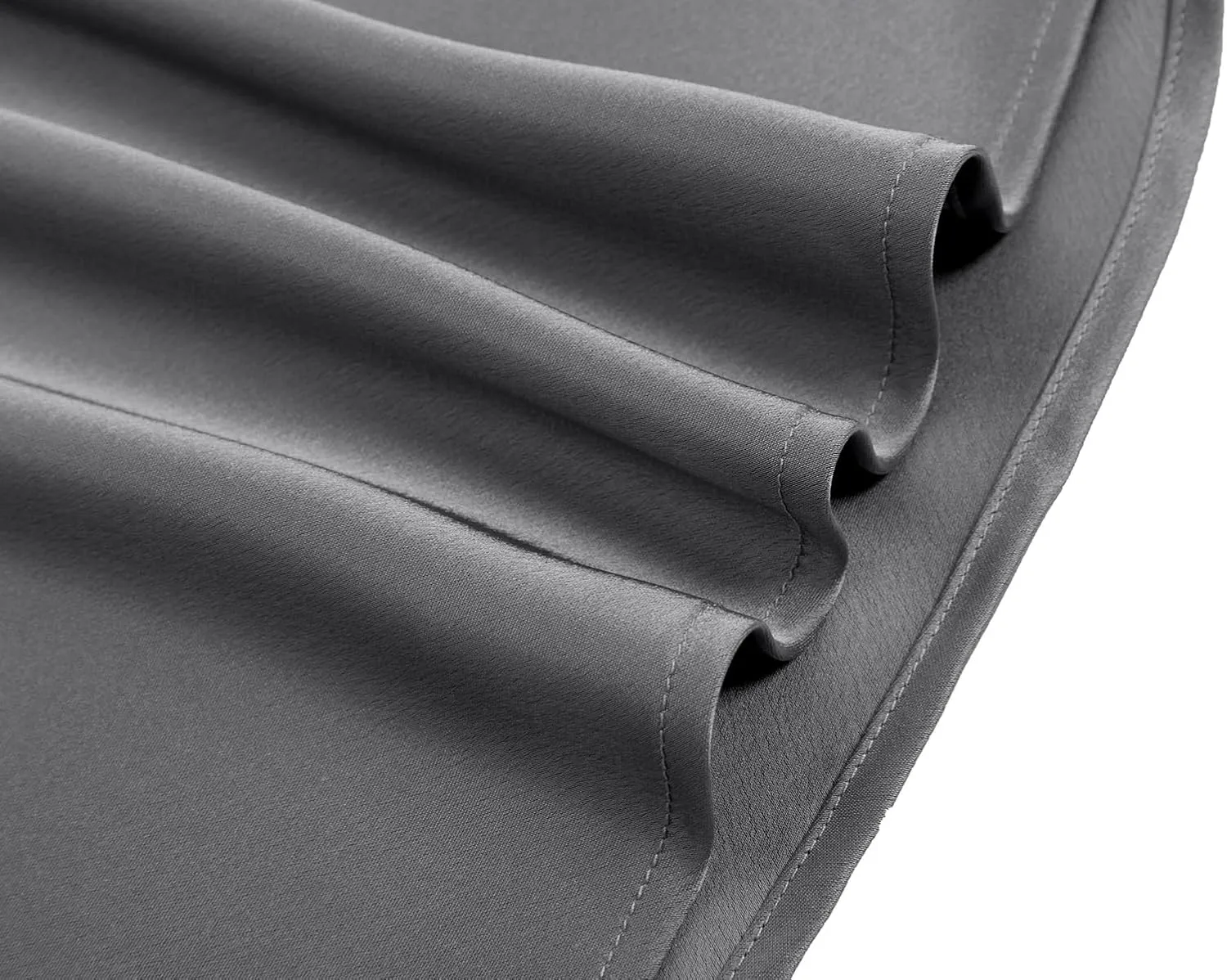 Women's Satin Midi Skirts Silky Elastic High Waist A Line Slit Skirt